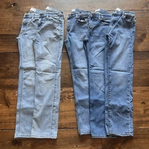 Jeans Abercrombie bambino dritti e skinny 11/12 lunghi lotto di 5 tinta unita - Foto 1 di 4