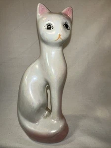Figura de gato siamés esmaltado única estilo MCM de colección - Imagen 1 de 9