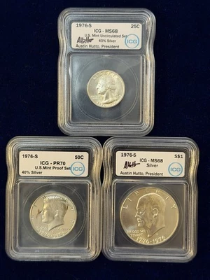 1976 S  ICG 3 Coin Lot - Image 1 of 2