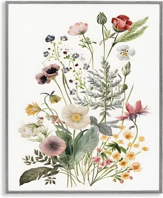 Flores de resorte sutiles Stupell Industries 16L&quot; x 20W&quot;, con marco gris  Foto 1 de 4