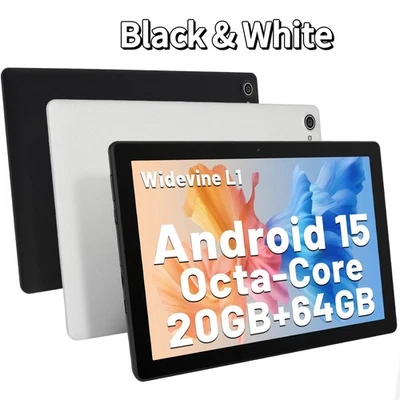 Android 13/15 Tablet 10.1 Inch 20GB+64GB (1TB TF) IPS WiFi 5000mAh 8-Core 2025  - Image 1 of 4