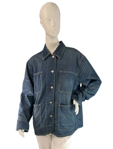 Madewell x Kaihara blaue Denim Chore Jacke in Terrell-Waschung 198 $ Größe Large - Bild 1 von 12