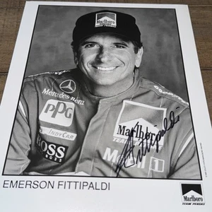 Emerson Fittipaldi Autographed Signed 8x10 Photograph - Picture 1 of 3