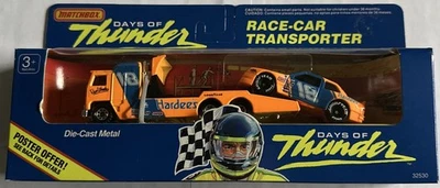 Matchbox Days of Thunder Race Car Transporter #18 Russ Wheeler Hardee’s 1990 - Image 1 of 4