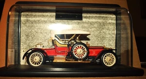 Rolls Royce Silver Ghost 1910 Franklin Mint, hecho con precisión rojo con dosel 1/24 - Imagen 1 de 10