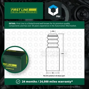 Shock Absorber Dust Cover Kit fits RENAULT CLIO Mk1, Mk2 2.0 Front 94 to 09 New - Picture 1 of 3