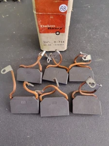 NOS OEM Delco 1906901 1906972 D714 Vintage Brush Set of 6 - Picture 1 of 1