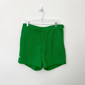Vintage 80's Tom Gorman Size 36 Green Tennis Trail Pacific Trail Tennis Shorts - Picture 1 of 10