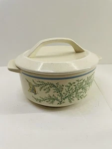 Vintage Lenox Temper Ware Fancy Free Round 1 1/2 quart Casserole with Lid - Picture 1 of 6