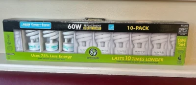 Feit Electric Conserv Energy - 60 Watt (uses 13w) - CFL Bulbs - 10 Bulbs - Image 1 of 2
