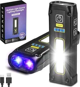 UV Flashlight 365+395 Blacklight, LED EDC Flashlights High Lumen - Picture 1 of 6