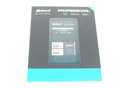 Inland Professional 256GB SSD 3D NAND SATA III 6Gb/s 2.5" NEW SEALED - Image 1 of 4