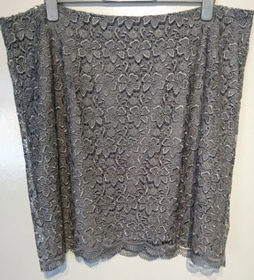 Monsoon Lilia Lace Floral Skirt Green Uk 22 Bnwt Lined  - Image 1 of 4