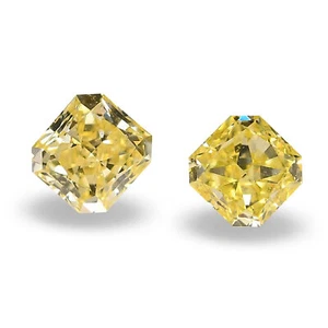 Diamante amarillo radiante VS2 0,33 TCW de lujo para hacer joyas - Imagen 1 de 7
