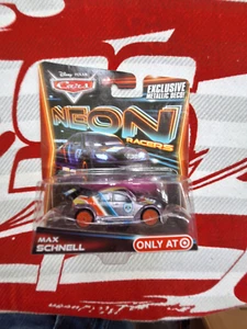 Disney / Pixar Cars ( Max Schnell ) Neon Racers Exclusive Metallic Deco Target - Picture 1 of 3