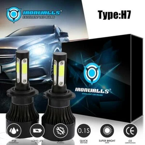 Bombillas LED H7 2400W 6000K para HONDA CBR600RR F4I 2001-2007 - Imagen 1 de 12