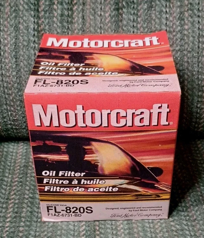 Filtro de aceite Ford F150 FL820S 1998-2020 NUEVO FABRICANTE DE EQUIPOS ORIGINALES - Válvula antidrenaje de silicona Foto 1 de 4