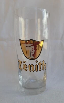 Ancien & GRAND verre publicitaire Bière ZÉNITH brasserie de Marseille - Gaulois - Photo 1/4