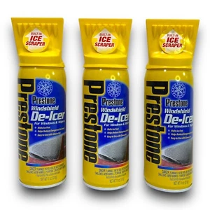 3 Pack Prestone Windshield De-Icer with Scraper Top 11 oz Brand New - Picture 1 of 3