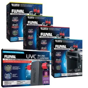Fluval External Filter with optional UVC 107 207 307 407 Aquarium Fish Tank - Picture 1 of 58