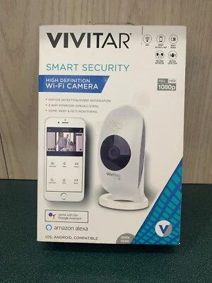 Vivitar Home Security Wi-Fi Cam White IPC PC113-WHT full HD 1080p resolution - Image 1 of 4