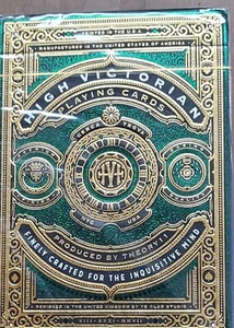 THEORY 11 HIGH VICTORIAN GREEN PLAYING CARDS - NEW - Picture 1 of 2