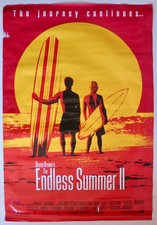 Vintage 1994 Poster The Endless Summer II Surf Movie Bruce Brown Surfboard USA