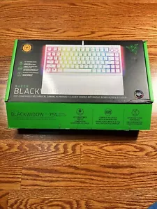 Razer Blackwidow V4 75% White Edition Mechanical Gaming Keyboard - Picture 1 of 5