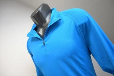 REI CO-OP Outdoos Athletic Jacket Blue 1/4 Zip Hiking Camping Mens Size Medium - Image 1 of 4