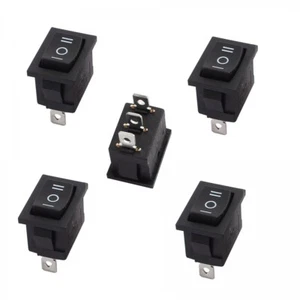 5x SPDT Rocker Switch Car/Truck/RV DC 5A/12V AC 6A/250V 3-Pin Position ON-OFF-ON - Picture 1 of 9