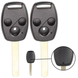 2PCS Remote Key Shell Case Fit for Honda Accord Civic CRV Pilot 3 tuttons - Imagen 1 de 4