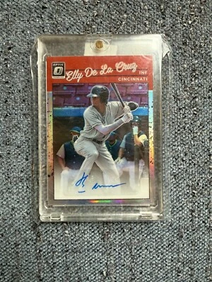 2023 Donruss #1990-EC Elly De La Cruz Optic Retro 1990 Signatures Holo AUTO - Image 1 of 4