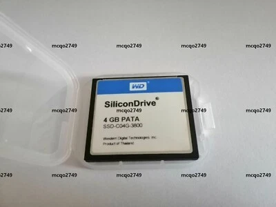 WD SiliconDrive 4GB PATA CF WD CF Card SSD-C04G-3800 - Image 1 of 2