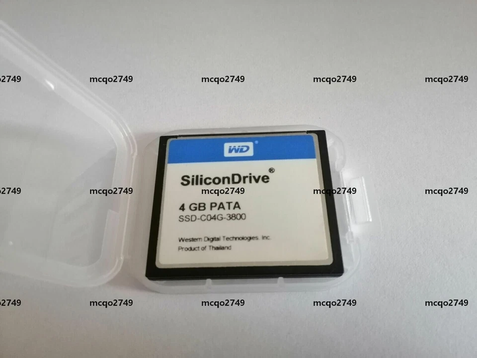 WD SiliconDrive 4GB PATA CF WD CF Card SSD-C04G-3800 - Image 1 of 2