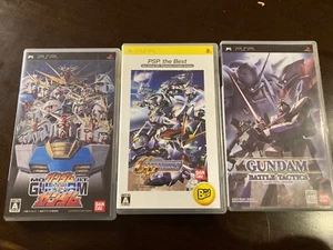 PSP 3-Game Set: Gundam VS Gundam, Gundam Battle Tactics, SD Gundam G Generation - Picture 1 of 20