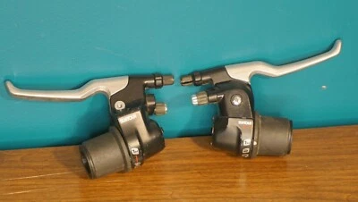 Palancas de freno de palanca de cambios Suntour S-1 de colección 3 x 7 Gripshift Mountain Hybrid Foto 1 de 4