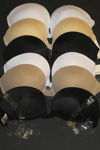 1-3 Bra 6 BRAS Max Lift Extreme PUSH UP Multi-Ways Clear Straps Back LOT 32B-38C - Picture 1 of 11
