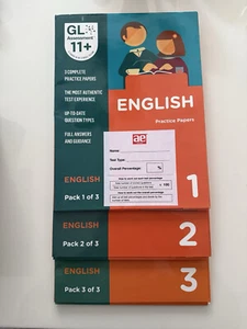 GL Assessment 11+ Practice Papers English bundle , Pack 1, 2 and 3 - Picture 1 of 1