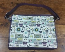 RETRO LOOK 15 - 16" LAPTOP CASE BAG PURPLE AND GREEN BRAND NEW 