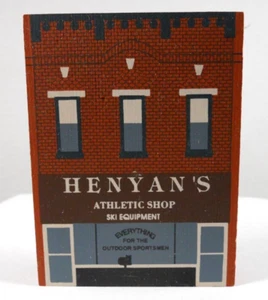 vintage 1992 The Cat’s Meow Series X Henyan's Athletic village wooden replica - Picture 1 of 8