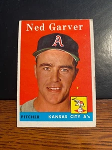 1958 Topps Baseball #292 ¡¡Ned Garver!! ¡ENVÍO DE $1!! - Imagen 1 de 2