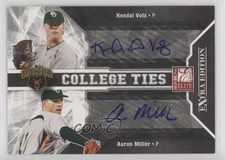 2009 Donruss Elite Extra Edition Signatures /50 Kendal Volz Aaron Miller #9 Auto