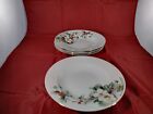 4 VNT Gibson Houseware Soupbowls HOLLY The Christmas Greeting Pattern 8.75in