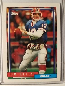 JIM KELLY BUFFALO BILLS 1992 TOPPS, CARD# 733