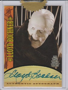 The Wild Wild West  2000  autograph card   A3   Lloyd Bochner