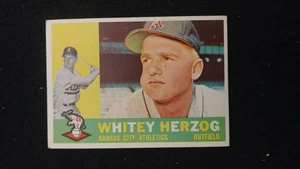 1960 Topps Baseball card # 92 Whitey Herzog ( G to VG ) - Picture 1 of 2