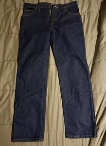 Jeans Wrangler uomo 36x32 47 MWZ regular fit lavaggio medio denim blu W1 - Foto 1 di 5