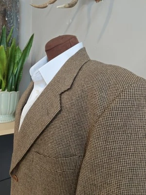 🇮🇹 Valentino Mens 43L 3 Button Wool Alpaca Sports Coat Made In Italy  Brown - image 1 of 4