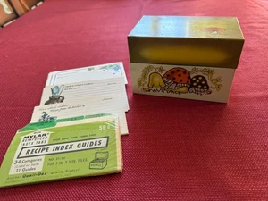 Vintage Syndicate Recipe Tin Metal Recipe Box House w/ Recipe cards/Dividers - Picture 1 of 10