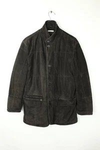 ERMENEGILDO ZEGNA Men's Sz US40 IT50 Brown Goat Suede Leather Jacket Cashmere - Picture 1 of 15